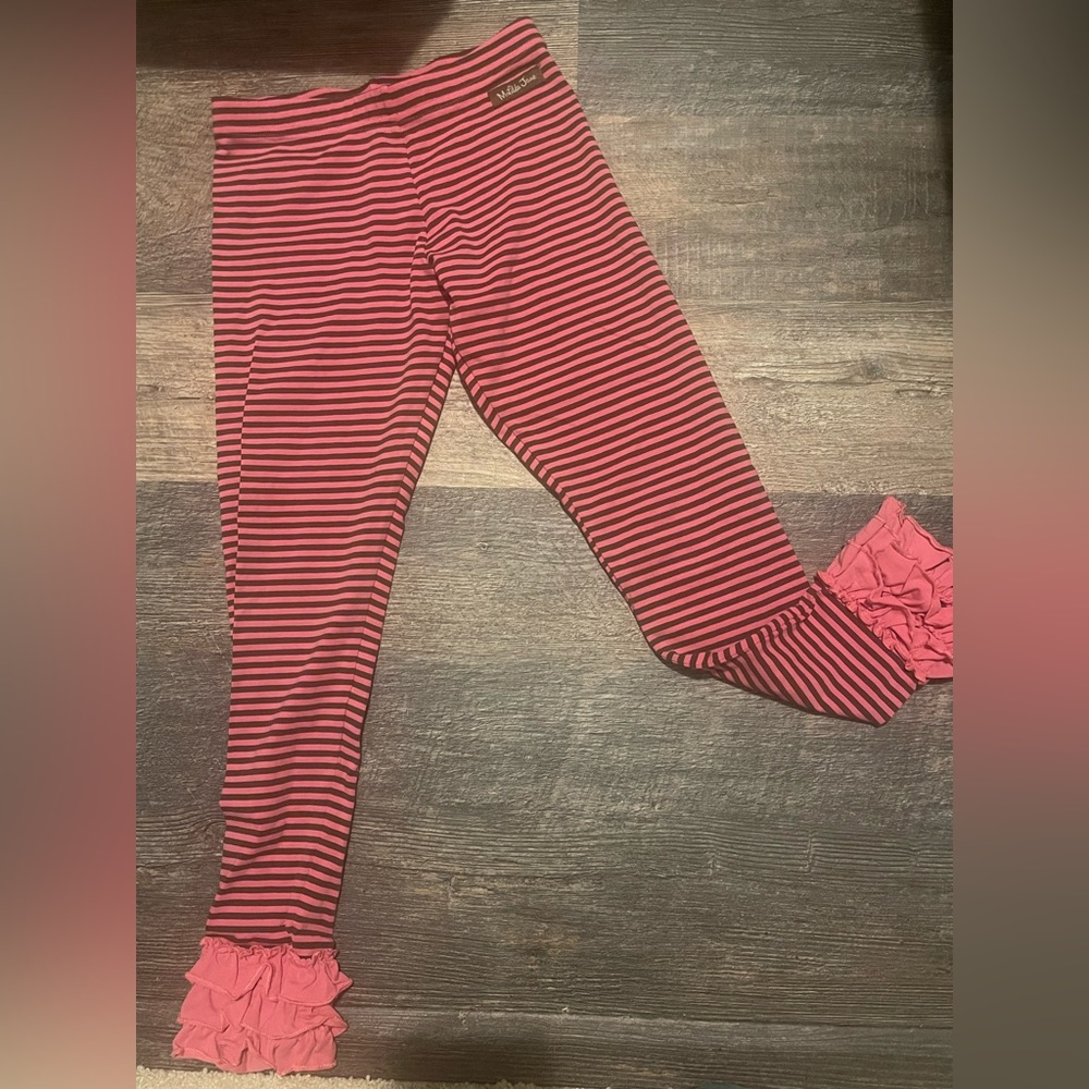 Matilda Jane Girls Stripped Ruffle Leggings